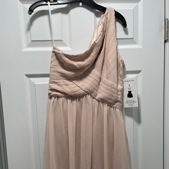 Blush one shoulder dress with cut outs *NWT* - Picture 3 of 3